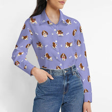 Load image into Gallery viewer, Playful Basset Hound Love Women's Shirt