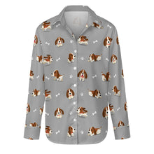 Load image into Gallery viewer, Playful Basset Hound Love Women's Shirt