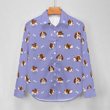 Load image into Gallery viewer, Playful Basset Hound Love Women's Shirt