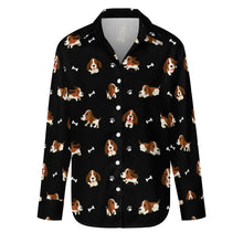 Load image into Gallery viewer, Playful Basset Hound Love Women's Shirt
