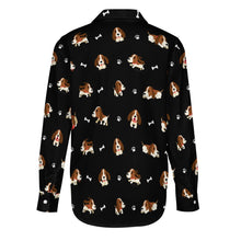 Load image into Gallery viewer, Playful Basset Hound Love Women's Shirt