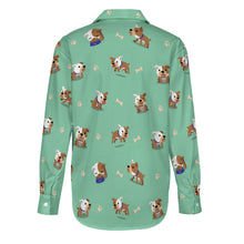 Load image into Gallery viewer, Playful English Bulldog Adventures Women's Shirt