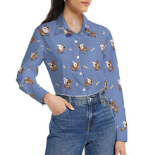 Load image into Gallery viewer, Playful English Bulldog Adventures Women's Shirt