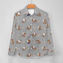Load image into Gallery viewer, Playful English Bulldog Adventures Women's Shirt