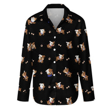 Load image into Gallery viewer, Playful English Bulldog Adventures Women's Shirt