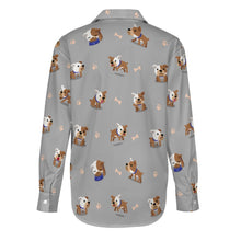 Load image into Gallery viewer, Playful English Bulldog Adventures Women's Shirt