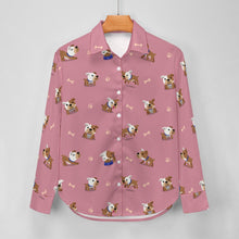 Load image into Gallery viewer, Playful English Bulldog Adventures Women's Shirt