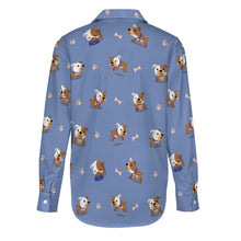 Load image into Gallery viewer, Playful English Bulldog Adventures Women's Shirt