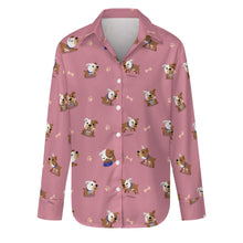 Load image into Gallery viewer, Playful English Bulldog Adventures Women's Shirt