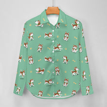 Load image into Gallery viewer, Playful Red Husky Adventures Women's Shirt