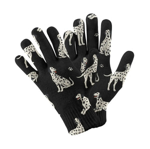 Playful Dalmatians love Touch Screen Gloves-Accessories-Accessories, Dog Dad Gifts, Dog Mom Gifts, Gloves-Black-5