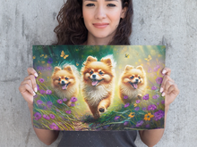 Load image into Gallery viewer, Pomeranian Parade Wall Art Poster-Art-Dog Art, Home Decor, Pomeranian, Poster-1