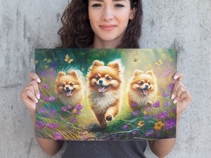 Pomeranian Parade Wall Art Poster-Art-Dog Art, Home Decor, Pomeranian, Poster-8