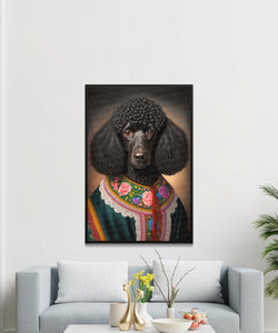 Chateau Cutie Black Poodle Wall Art Poster-Art-Dog Art, Dog Dad Gifts, Dog Mom Gifts, Home Decor, Poodle, Poster-2