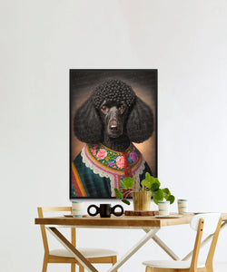 Chateau Cutie Black Poodle Wall Art Poster-Art-Dog Art, Dog Dad Gifts, Dog Mom Gifts, Home Decor, Poodle, Poster-3