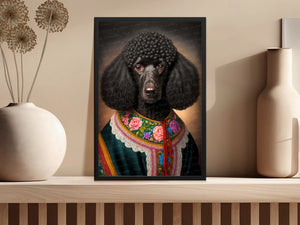 Chateau Cutie Black Poodle Wall Art Poster-Art-Dog Art, Dog Dad Gifts, Dog Mom Gifts, Home Decor, Poodle, Poster-5