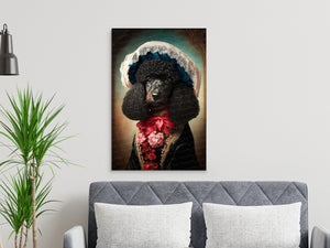 Poise and Pedigree Black Poodle Wall Art Poster-Art-Dog Art, Dog Dad Gifts, Dog Mom Gifts, Home Decor, Poodle, Poster-7