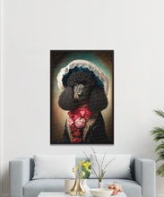 Load image into Gallery viewer, Poise and Pedigree Black Poodle Wall Art Poster-Art-Dog Art, Dog Dad Gifts, Dog Mom Gifts, Home Decor, Poodle, Poster-2