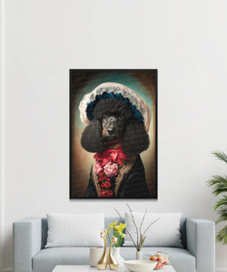 Poise and Pedigree Black Poodle Wall Art Poster-Art-Dog Art, Dog Dad Gifts, Dog Mom Gifts, Home Decor, Poodle, Poster-2