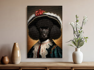 Traditional French Attire Black Poodle Wall Art Poster-Art-Dog Art, Dog Dad Gifts, Dog Mom Gifts, Home Decor, Poodle, Poster-8