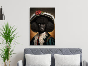 Traditional French Attire Black Poodle Wall Art Poster-Art-Dog Art, Dog Dad Gifts, Dog Mom Gifts, Home Decor, Poodle, Poster-7