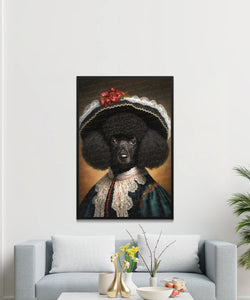 Traditional French Attire Black Poodle Wall Art Poster-Art-Dog Art, Dog Dad Gifts, Dog Mom Gifts, Home Decor, Poodle, Poster-2