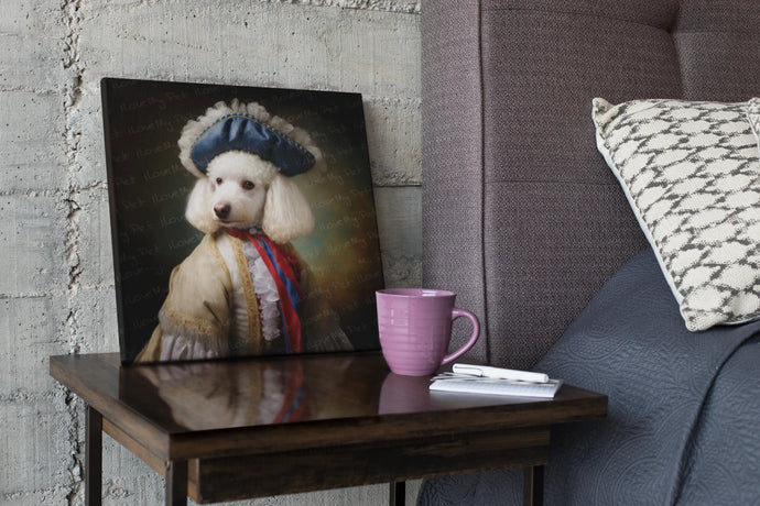 Aristocratic French White Poodle Wall Art Poster-Art-Dog Art, Home Decor, Poodle, Poster-1