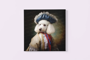 Aristocratic French White Poodle Wall Art Poster-Art-Dog Art, Home Decor, Poodle, Poster-3