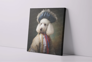 Aristocratic French White Poodle Wall Art Poster-Art-Dog Art, Home Decor, Poodle, Poster-4