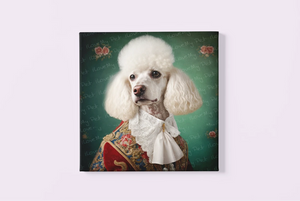 Le Pooch de Versailles White Poodle Wall Art Poster-Art-Dog Art, Home Decor, Poodle, Poster-4
