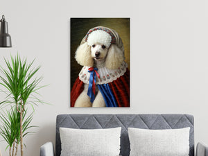 Portrait of Elegance White Poodle Wall Art Poster-Art-Dog Art, Dog Dad Gifts, Dog Mom Gifts, Home Decor, Poodle, Poster-7