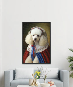 Portrait of Elegance White Poodle Wall Art Poster-Art-Dog Art, Dog Dad Gifts, Dog Mom Gifts, Home Decor, Poodle, Poster-2