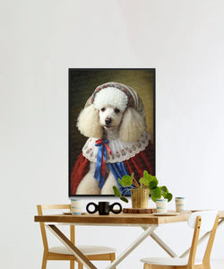 Portrait of Elegance White Poodle Wall Art Poster-Art-Dog Art, Dog Dad Gifts, Dog Mom Gifts, Home Decor, Poodle, Poster-3
