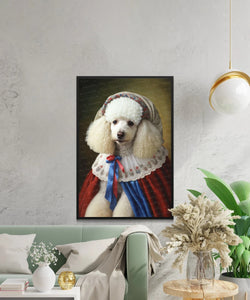 Portrait of Elegance White Poodle Wall Art Poster-Art-Dog Art, Dog Dad Gifts, Dog Mom Gifts, Home Decor, Poodle, Poster-4