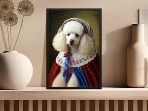 Portrait of Elegance White Poodle Wall Art Poster-Art-Dog Art, Dog Dad Gifts, Dog Mom Gifts, Home Decor, Poodle, Poster-5