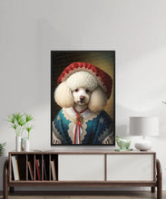 Load image into Gallery viewer, Regal Renaissance White Poodle Wall Art Poster-Art-Dog Art, Dog Dad Gifts, Dog Mom Gifts, Home Decor, Poodle, Poster-6