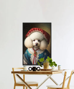 Regal Renaissance White Poodle Wall Art Poster-Art-Dog Art, Dog Dad Gifts, Dog Mom Gifts, Home Decor, Poodle, Poster-3