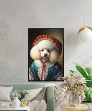 Load image into Gallery viewer, Regal Renaissance White Poodle Wall Art Poster-Art-Dog Art, Dog Dad Gifts, Dog Mom Gifts, Home Decor, Poodle, Poster-4