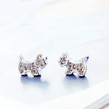 Load image into Gallery viewer, Precious Scottish Terrier Sterling Silver Studs Dog Mom-Accessories-Accessories,Dog Memorial Gifts,Dog Mom Gifts,Earrings,Jewellery,Scottish Terrier-4