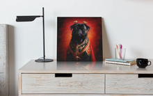 Load image into Gallery viewer, Chinese Emperor Black Pug Wall Art Poster-Art-Dog Art, Home Decor, Poster, Pug, Pug - Black-6