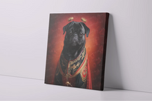 Load image into Gallery viewer, Chinese Emperor Black Pug Wall Art Poster-Art-Dog Art, Home Decor, Poster, Pug, Pug - Black-4