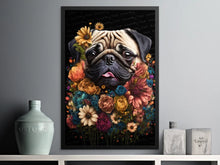 Load image into Gallery viewer, Blooming Whimsy Floral Pug Wall Art Poster-Art-Dog Art, Dog Dad Gifts, Dog Mom Gifts, Home Decor, Poster, Pug-5
