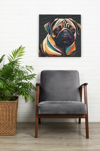 Chromatic Contemplation Cubist Pug Wall Art Poster-Art-Dog Art, Dog Dad Gifts, Dog Mom Gifts, Home Decor, Poster, Pug-7