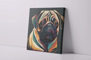 Chromatic Contemplation Cubist Pug Wall Art Poster-Art-Dog Art, Dog Dad Gifts, Dog Mom Gifts, Home Decor, Poster, Pug-4
