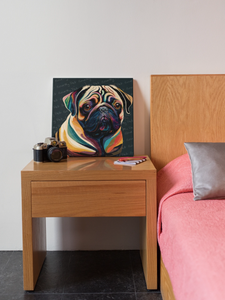 Chromatic Contemplation Cubist Pug Wall Art Poster-Art-Dog Art, Dog Dad Gifts, Dog Mom Gifts, Home Decor, Poster, Pug-6