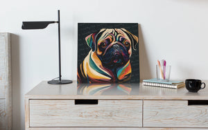Chromatic Contemplation Cubist Pug Wall Art Poster-Art-Dog Art, Dog Dad Gifts, Dog Mom Gifts, Home Decor, Poster, Pug-5