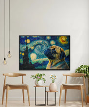 Load image into Gallery viewer, Cosmic Contemplation Pug Wall Art Poster-Art-Dog Art, Dog Dad Gifts, Dog Mom Gifts, Home Decor, Poster, Pug-2