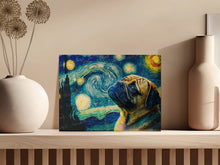 Load image into Gallery viewer, Cosmic Contemplation Pug Wall Art Poster-Art-Dog Art, Dog Dad Gifts, Dog Mom Gifts, Home Decor, Poster, Pug-4