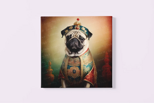 Chinese Emperor Fawn Pug Wall Art Poster-Art-Dog Art, Home Decor, Poster, Pug-3