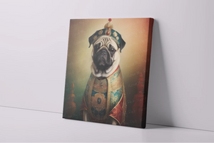 Chinese Emperor Fawn Pug Wall Art Poster-Art-Dog Art, Home Decor, Poster, Pug-4